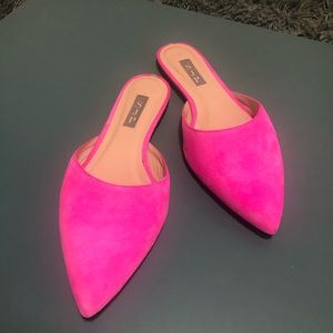 SJP by Sarah Jessica Parker Pink Suede Mules 37.5